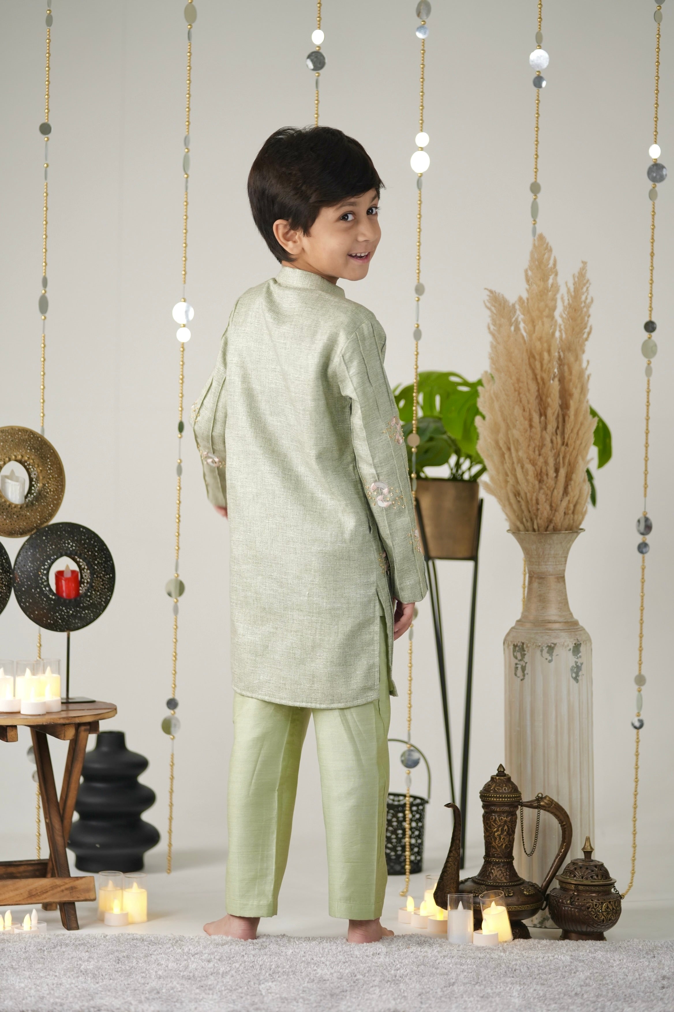 Embroidered Chand Kurta Set