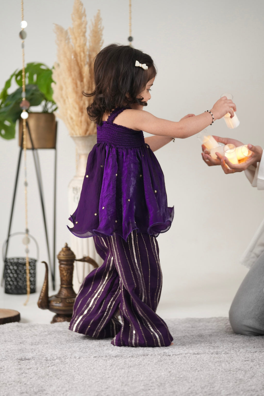 Midnight Plum Smocked Dress