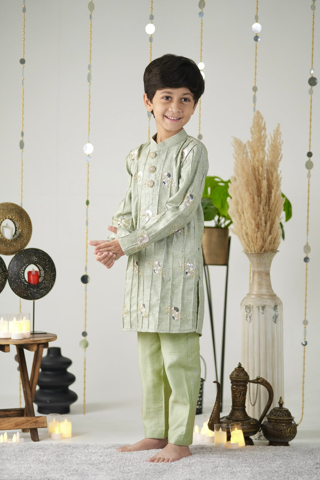Embroidered Chand Kurta Set