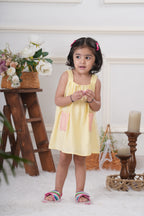 Yellow Patch Pocket Dress