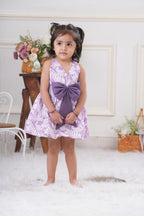 Purple Bubble-Bow Dress