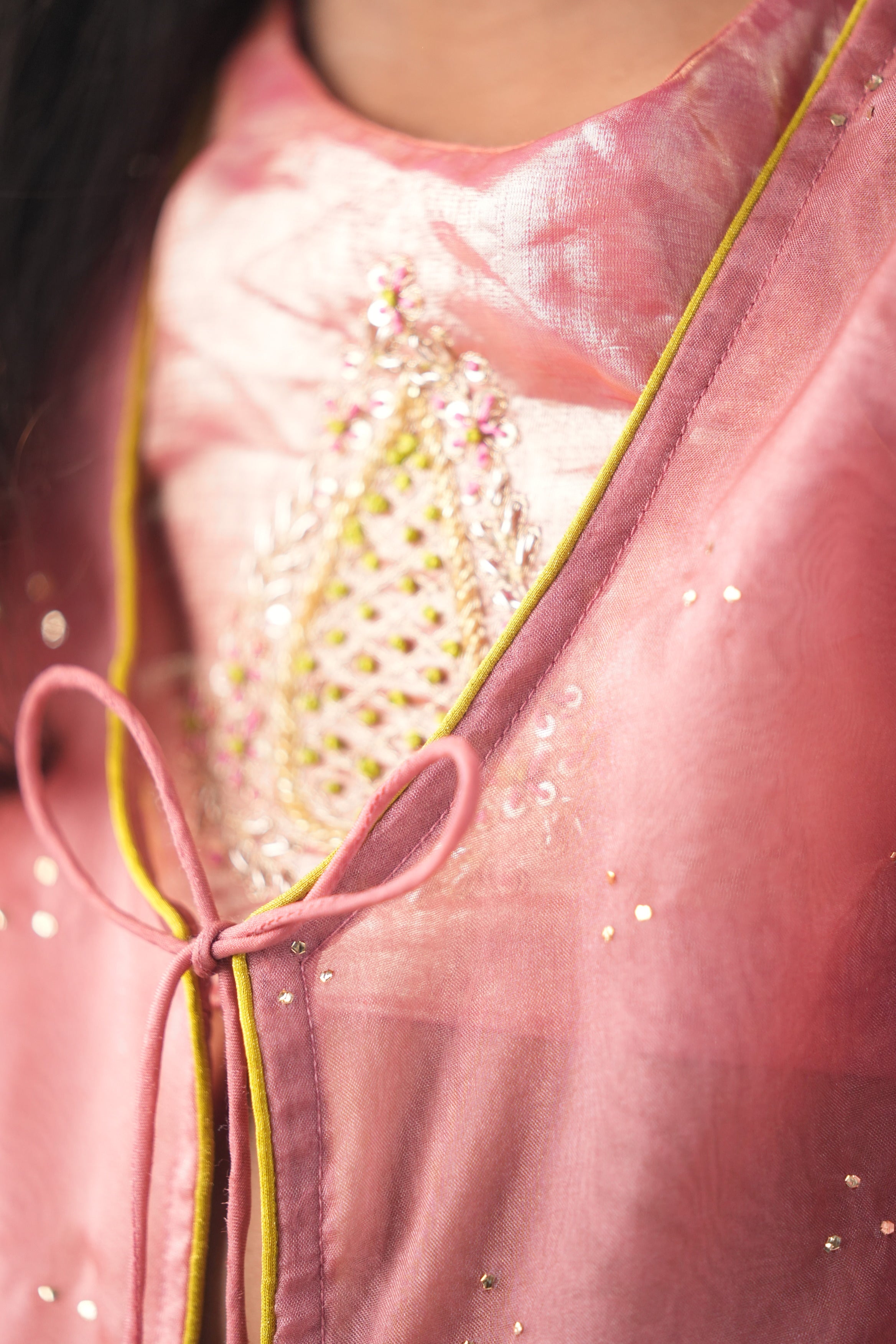 Embroidered jacket set